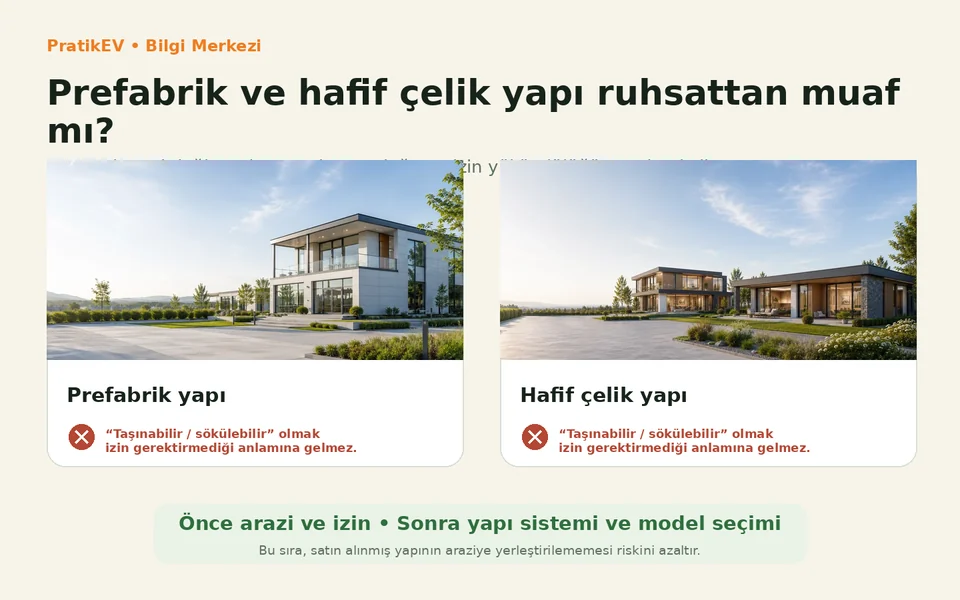 Prefabrik ve Hafif Çelik Yapılarda Ruhsat Süreci