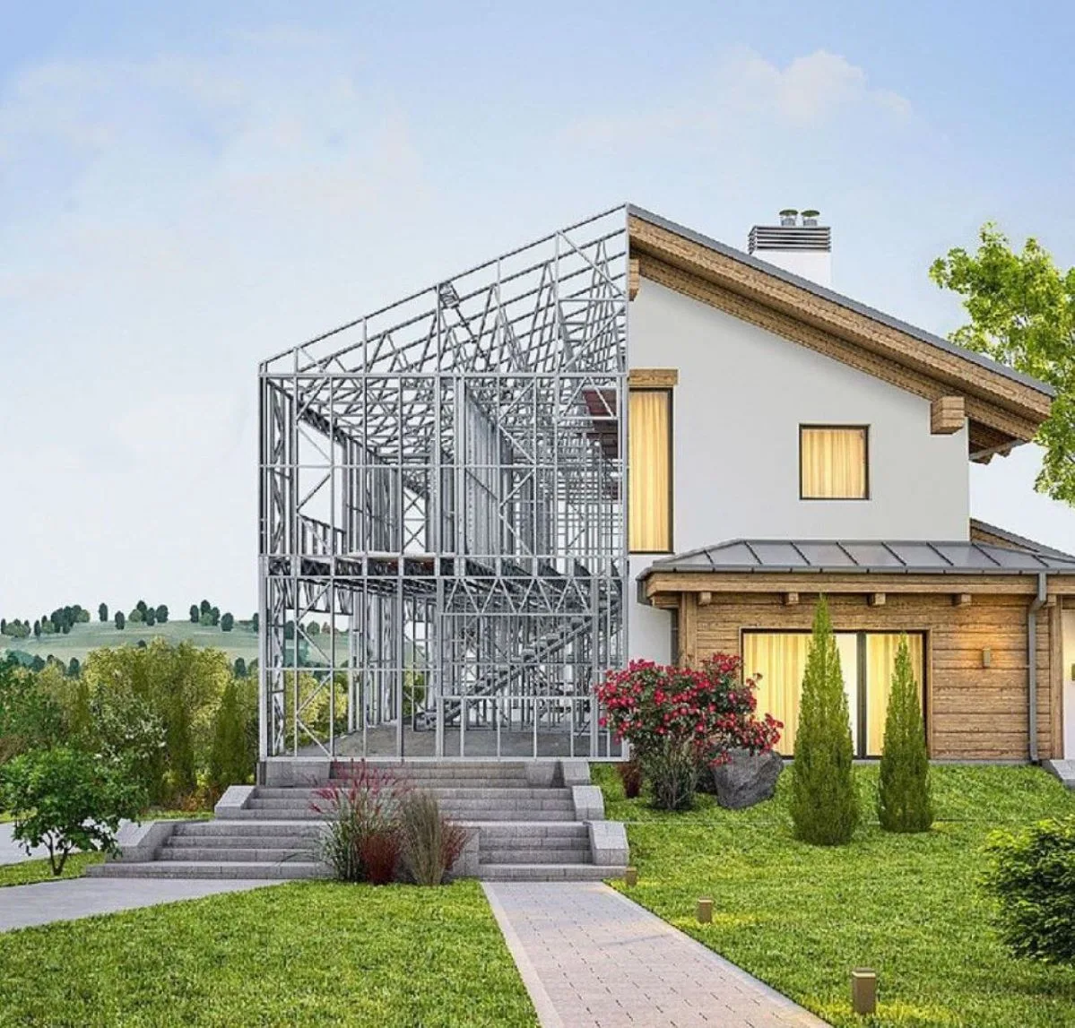 PratikEV prefabrik ev, hafif çelik yapı, çelik villa ve modern yapı çözümleri